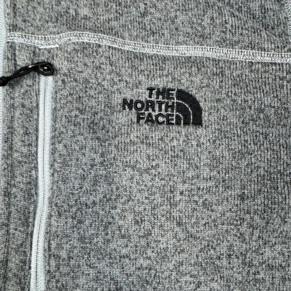 The North Face Fleece Pullover Mens XL Gray Gordon Lyons 1/4 Zip Sweater Jacket